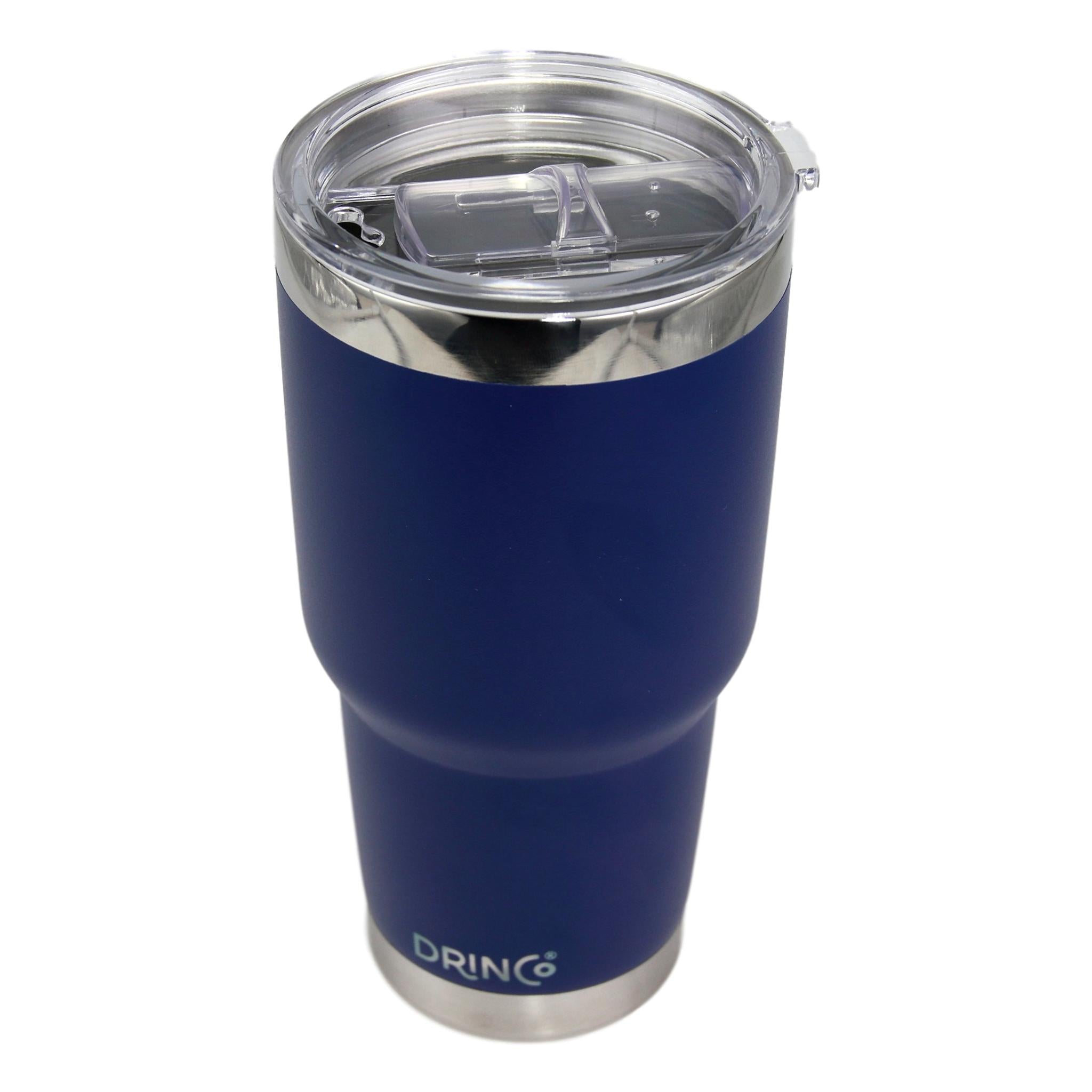 DRINCO® 30oz Insulated Tumbler Spill Proof Lid w/2 Straws (Brushed) –  VividPath Coffee